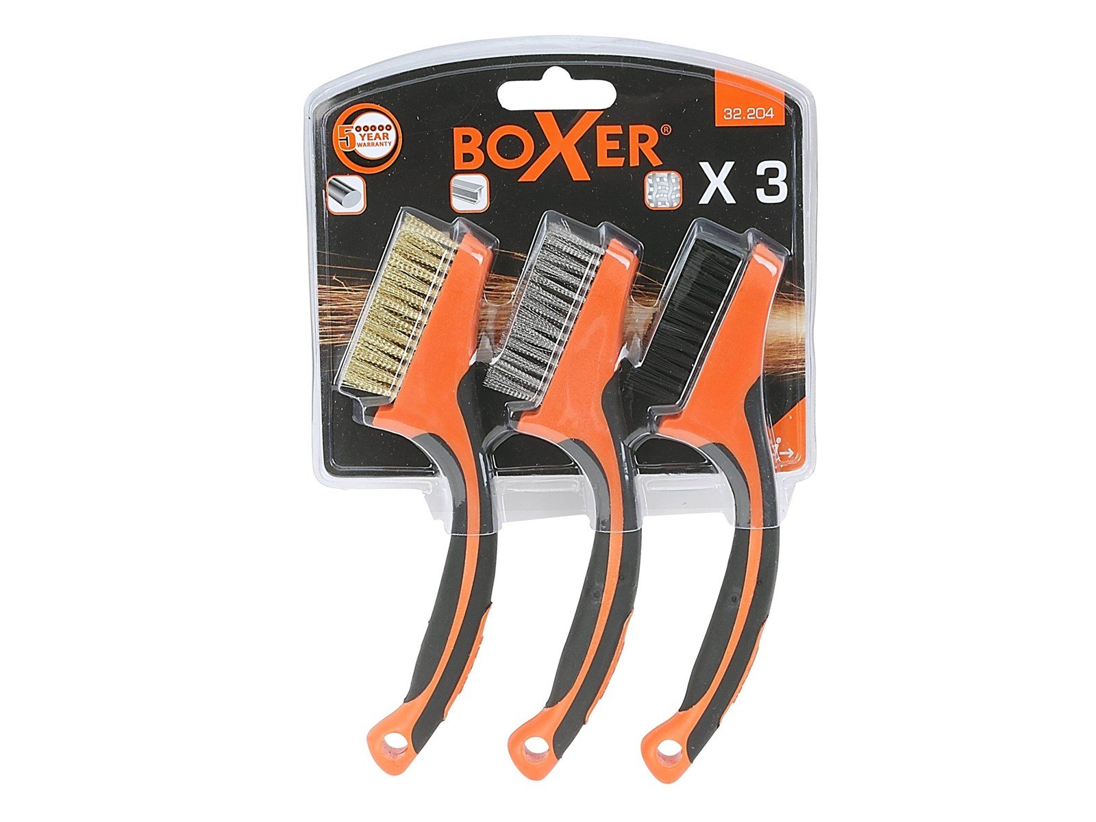 Boxer Steel brush set mini - 3 pcs. Boxer Steel brush set mini - 3 pcs.